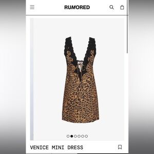 Rumored Venice Cheetah Dress - XS
